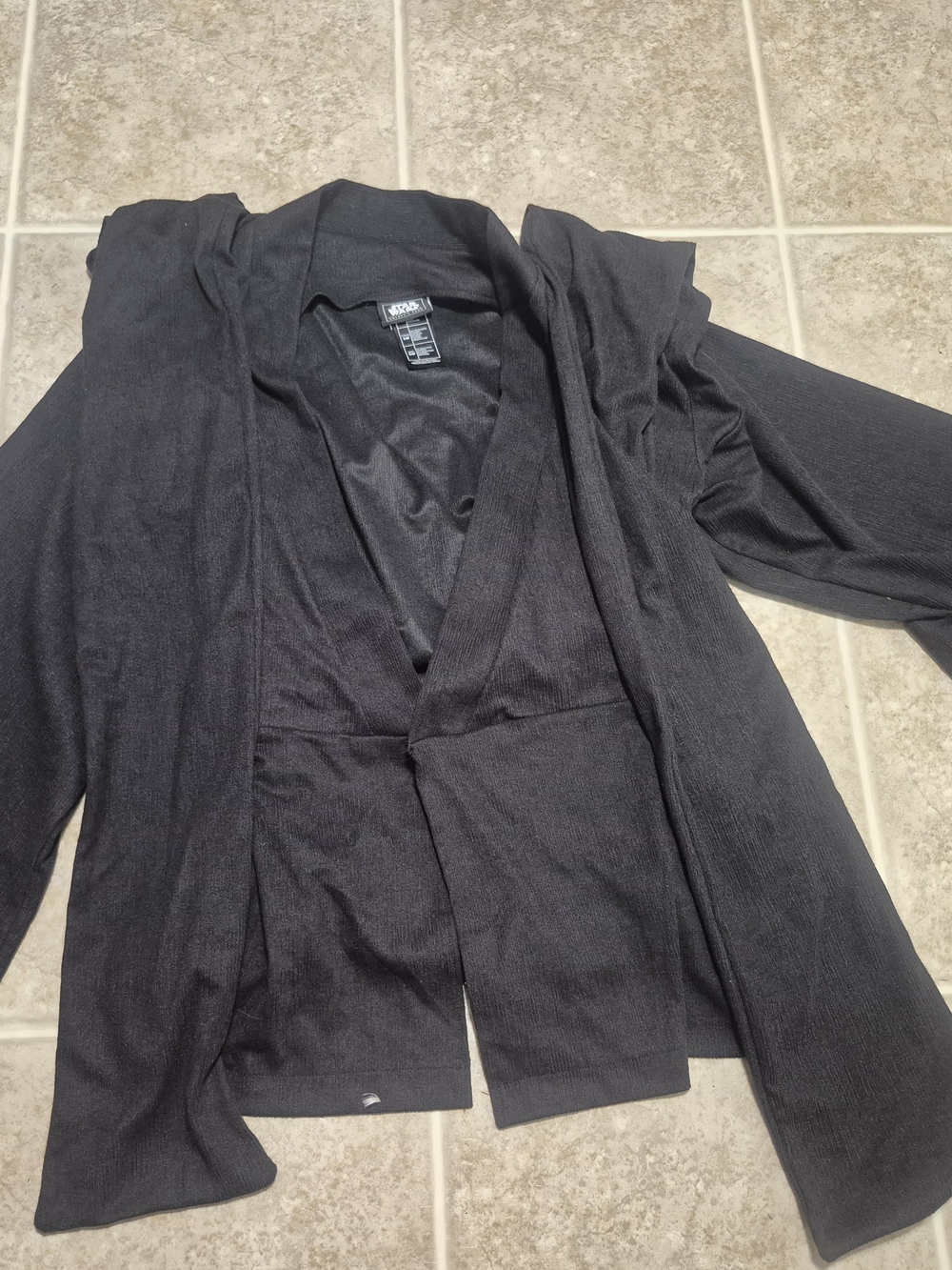 Cosplay Star Wars Black Open-Front  Lightweight Shirt Jacket